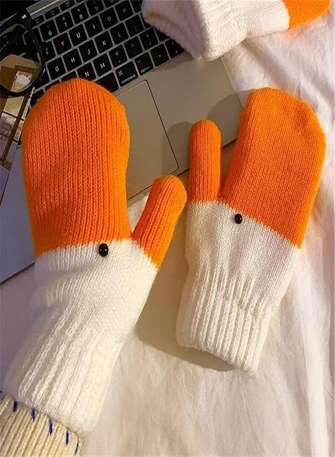 Gootd 2 Pairs of Winter Goose Gloves, Funny Novelty Animal Gloves with Thermal Soft Lining, Cute Goose Mittens Gift for Girl Friend Women (2, goose, Regular size) - Image 2